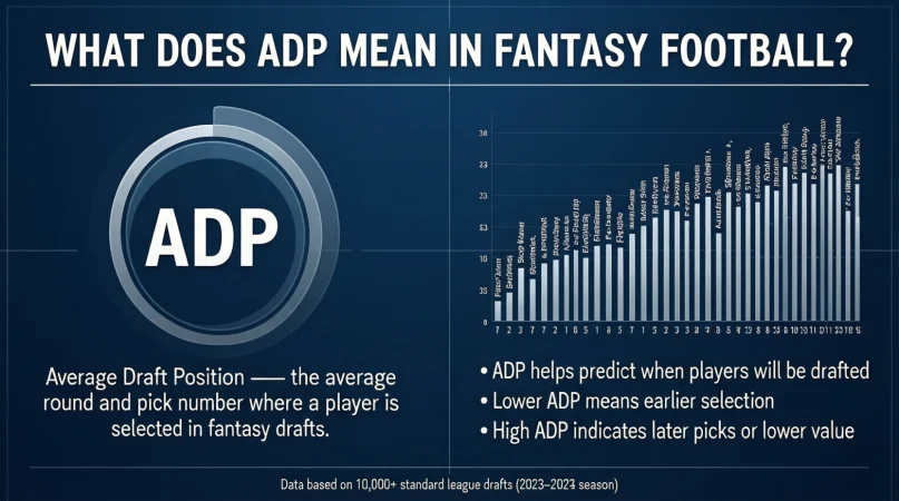 What Does ADP Mean in Fantasy Football? Definition, Examples & Draft Strategy 2026