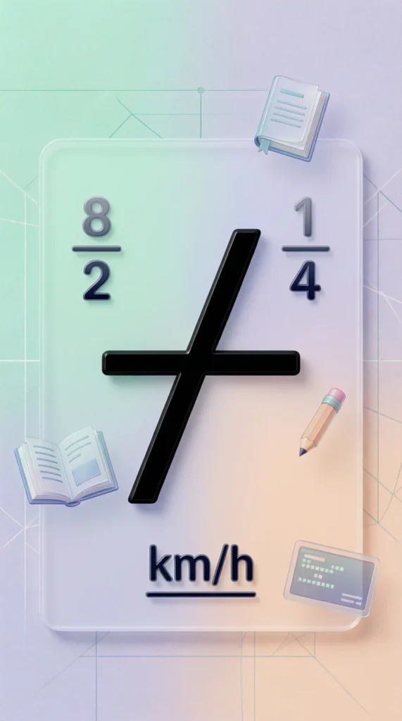 What Does “/” Mean in Math?