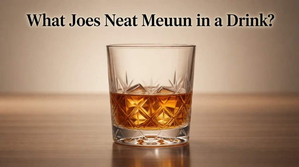 What Does Neat Mean in a Drink? Definition, Usage, Examples & Comparisons 2026