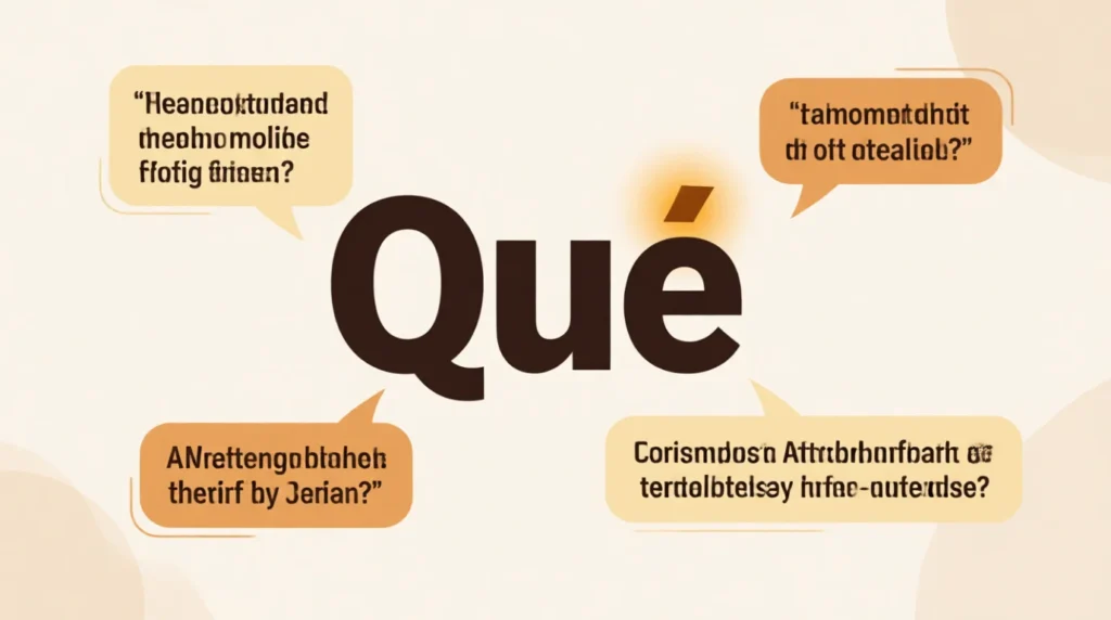 What Does “Qué” Mean in Spanish? Definition, Uses, Examples & Tips 2026