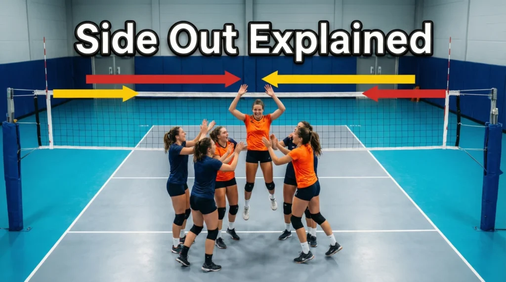 What Does Side Out Mean in Volleyball? (Definition, Rules, Examples & Modern Usage) 2026