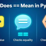 what does == mean in python